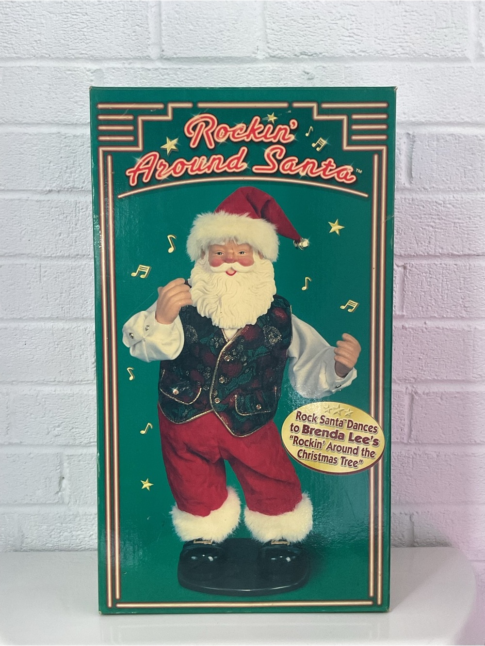 1999 Rockin Around Santa Brenda Lee Animated Dancing Christmas Figure NIB